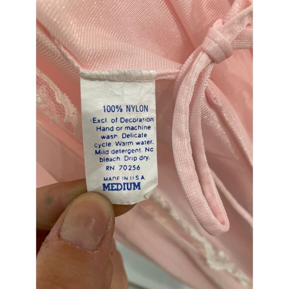 Previews USA Vintage Lace Long Robe Womens M Tie Waist Feminine Elegant Fantasy - Picture 5 of 9